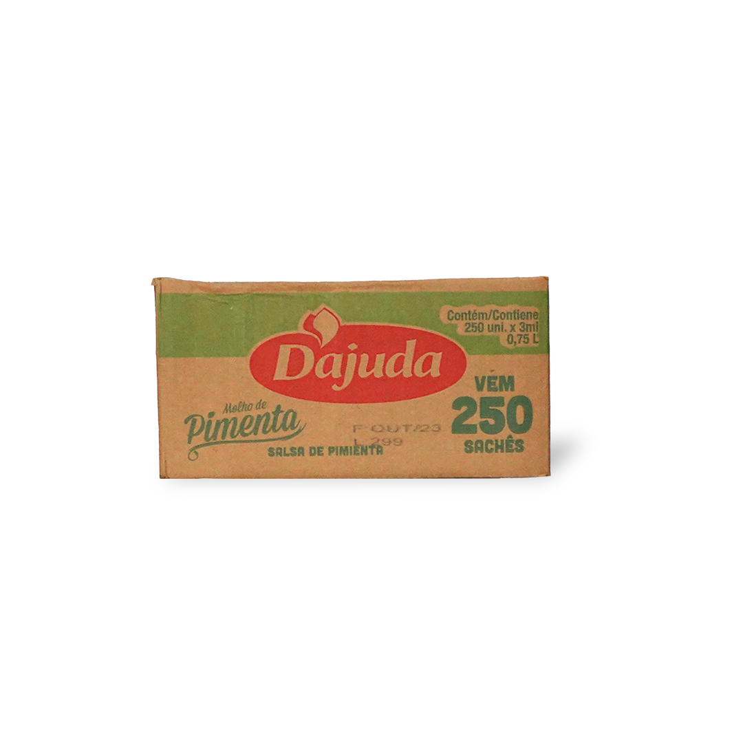 Molho de Pimenta D'ajuda Caixa com 250 Sachês
